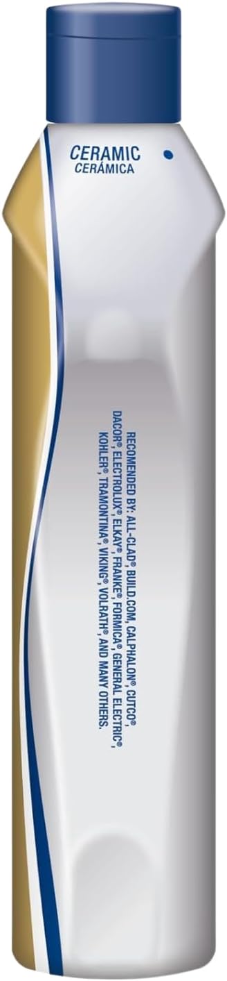 Campester Soft Surface Cleanser 13 oz with 2 Multipurpose Scrubbers – Bleach-Free Multi-Surface Rust, Stain & Mineral Deposit Remover for Kitchen, Bathroom & Cookware