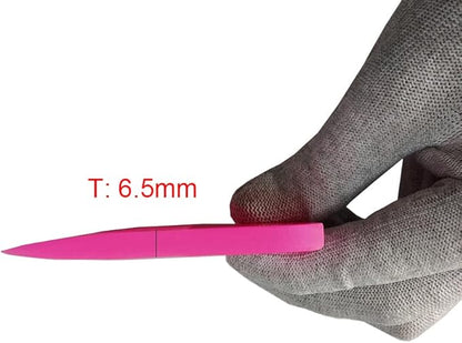 4 Inch Pink Anti-Scratch TPU Rubber Squeegee PPF Vinyl Scraper for Paint Protection Film, Car Tinting, Window Cleaning (Pink Square)