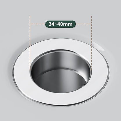 Drain Drain Plug Sink with Hair Strainer Popup Drain Strainer OUniversal Compatibility for Bathroom Sinks Shower Tray Drain Plug