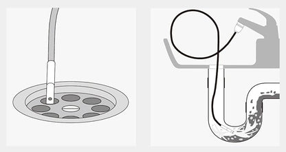 Drain Cleaner, Bathroom Clog Remover, High Pressure Pipe Cleaner, Duct Unblocker, 10ft Hose, Solid Brass Fittings