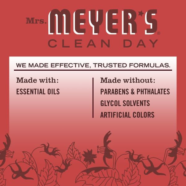 Mrs. MEYER'S CLEAN DAY Multi-Surface Everyday Cleaner, Tomato Vine Scent, 16 Fl Oz (Pack of 6)