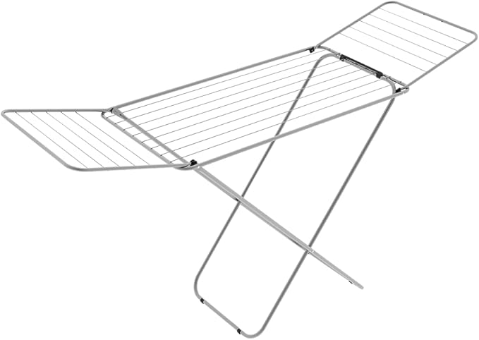 Colombo Glam 18 | Floor Drying Rack | Foldable Clothes Airer for Space-Saving | Drying Rack with Non-Slip Feet | 18 m Drying Space | Painted Metal | for Indoor Use | Made in Italy