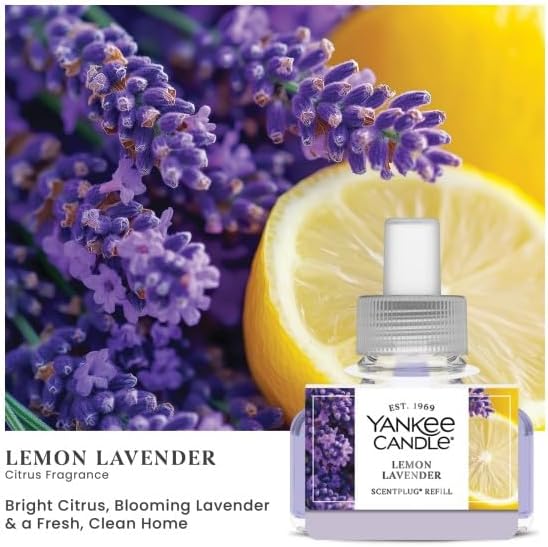Yankee Candle ScentPlug Refill, Lemon Lavender 0.625 Fl Oz (Pack of 4)