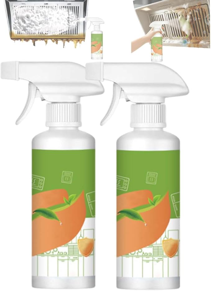 DYJAGYO 2PCS Electrolyzed Ion Kitchen Electrical Cleaner Spray,Multi-purpose Household and Kitchen Cleaning Spray,Appliance Cleaner,for Oven,Stove,Range Hood (2PCS)