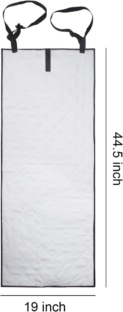 Dual-Sided Over the Door Vertical Steamboard Press Pad for Handheld Steamer, with Hanging Garment Bag for Closet Storage(double side)