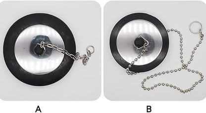 Kitchen Sink Stopper -Garbage Disposal Plug Kitchen Sink Plug Stainless Steel & Rubber 1pc