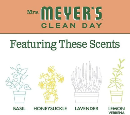 Mrs. MEYER'S Kitchen Set, Dish Soap, Hand Soap, and Multi-Surface Cleaner, 3 CT (Geranium)