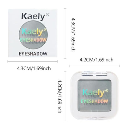 Kaely Pressed Single Eyeshadow Makeup, Smoky Gray Matte Highly Pigmented Monochrome Eye Shadow Palette, Waterproof Neutral Powde Mini Eyeshadow, sombras para ojos, Lightweight Blendable, 10