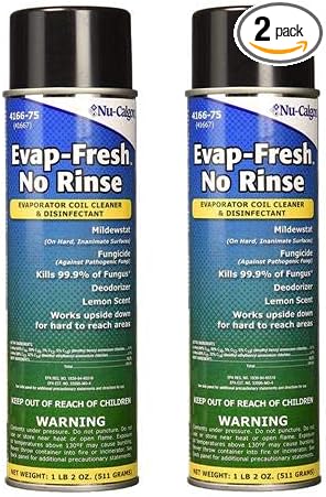 (2) Pack, No Rinse Coil Cleaner, Fresh Scent