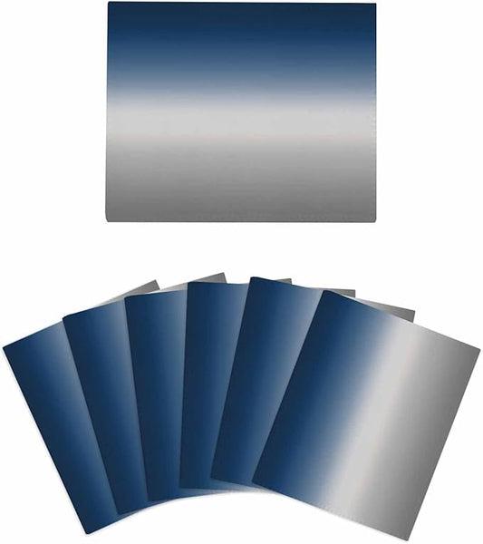 6 Pack Abstract Kitchen Dish Cloths, Blue Grey Gradient Modern Art Dishcloths for Kitchen, Reusable Paper Towels, Super Absorbent Quick Drying Washcloths Cleaning Wipes, 6x5 inch