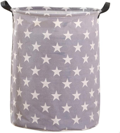 1PC Folding Laundry Basket Round Storage Bin Bag Large Hamper Collapsible Clothes Toy Basket Bucket Organizer Large Capacity