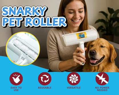 Pet Hair Roller – Reusable Pet Hair Remover for Furniture, Carpet & Car – Dog & Cat Hair Lint Roller – Pet Odor & Fur Buster – Grooming Essential & Upholstery Cleaner – Sticky, No Refills