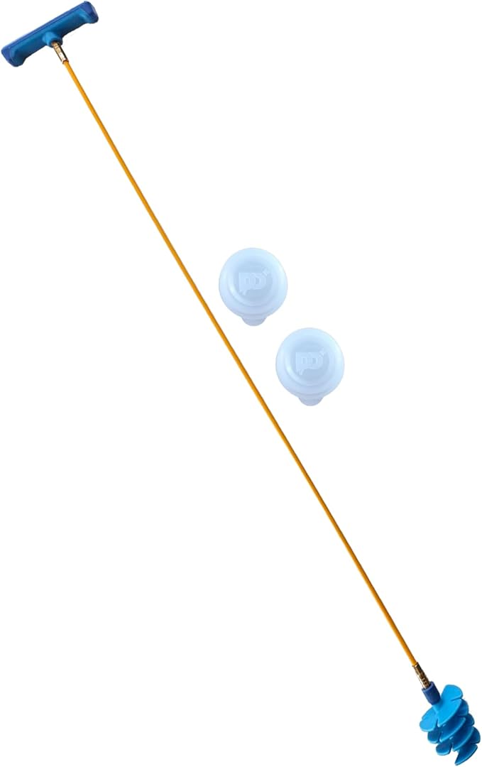 Drain Cleaining Tool for Sinks - Sink Drain Cleaner Helps Clear Clogs, Hair, Buildup, Sludge, Gunk - Better, Safer, Cleaner Unclogger than Chemicals, Liquids, Bladders, Barbed Tools, and Snakes