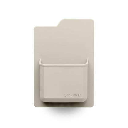 TOOLETRIES The James Organizer - Silicone Toiletry Holder, Shower & Bathroom Accessory - Features Silicone-Grip Technology, Removable & Reusable - Sand