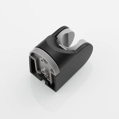 Tecmolog Black Shower Head Holder ABS Wall Mount Adjustable Angle Handheld Shower Bracket for Shower Head, ST01B
