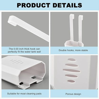 Toilet Tank Tablet Holder, 3.7 x 2.9 x 0.7 Inch Hanging Toilets Bowl Tablet Holder, Toilet Tank Bleach Tablets Bracket(SIZE:1 Pcs)