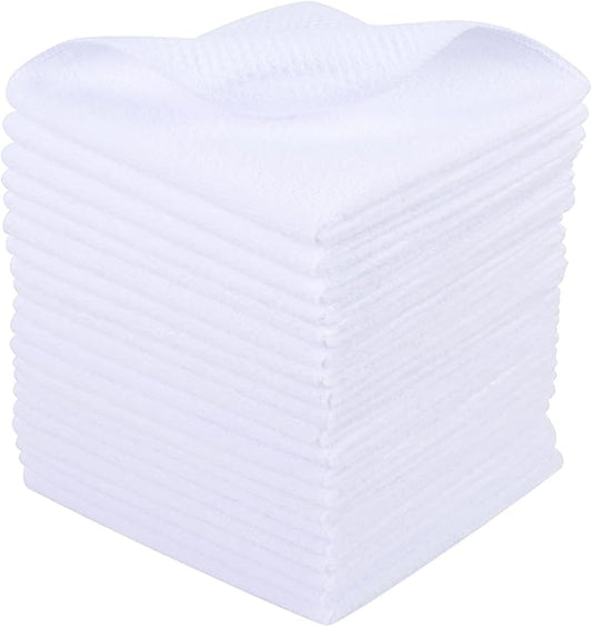 SINLAND Microfiber Dish Cloth Washing Cloths for Dishes Best Kitchen Cloths Cleaning Cloths Wash Cloth for Kitchen Poly Scour Side 12Inchx12Inch 20 Pack