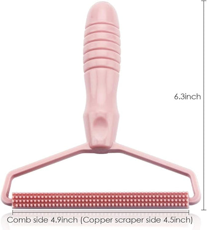 Portable Fabric Shaver, Pet Hair Remover, Manual Lint Remover, Dog Hair Remover Tool, Removing Dust from Clothing, Carpet, Furniture, Blankets, Couch Pink 1pcs