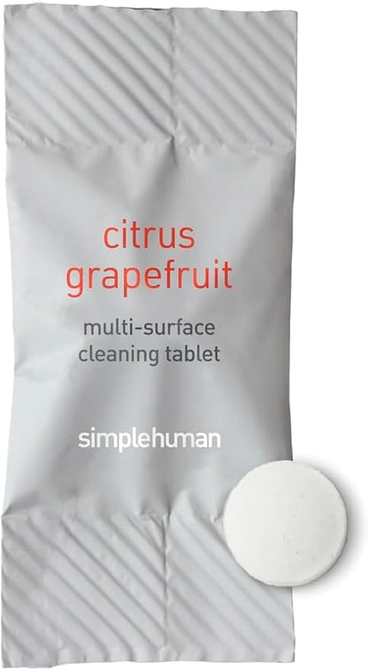 simplehuman Multi-Surface Cleaning Tablets, Eco-Friendly, Safe Around Kids & Pets, Citrus Grapefruit Scent, 12 Pack Tablets (Makes 72 oz of Spray Cleaner)