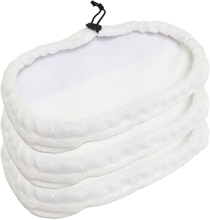 Clean Co. 3 Steam Pocket Mop Pads Compatible Replacement Pad for Bissell Steam Mop Model: 1867, 18677, 18671, 18674, 18675, 18676, 18678, 67L81, 90T1E, 90T1G, 18674, 31N1, and More