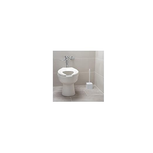 Rubbermaid Commercial Products 5" Toilet Bowl Brush Holder White Compact Design for Toilet Brush Storage for Bathroom/Professional/Janitorial Use