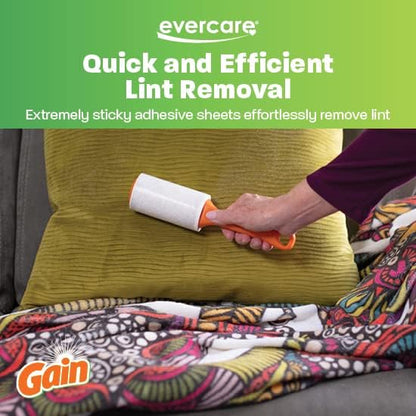 Evercare Pack of 6 Gain Scented All-Purpose Lint Roller Refill Rolls, 60 Sheets Each