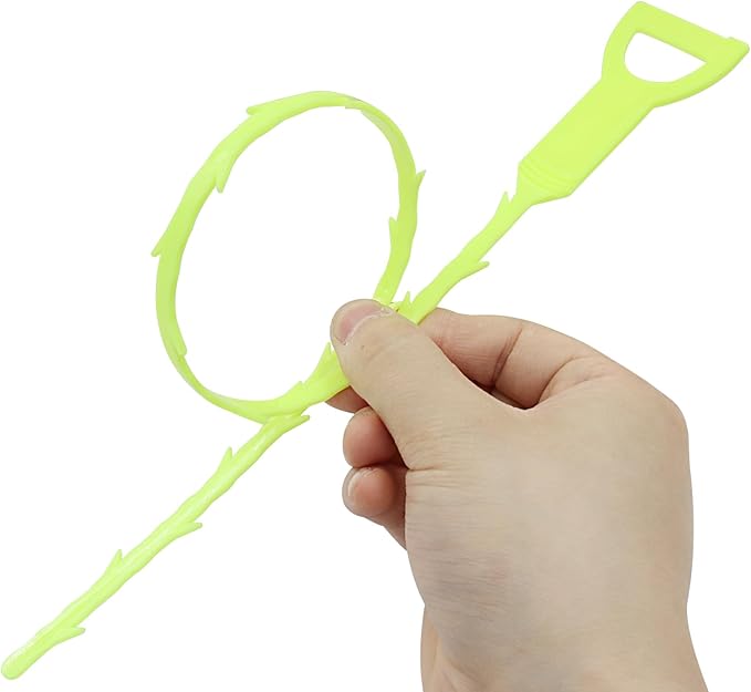 3 Pack 20 Inch Drain Clog Remover Snakes, Hair Cleaning Tool Effective Drain Snake Auger Tool for Sink, Shower, Bathtub, and Toilet(Green)