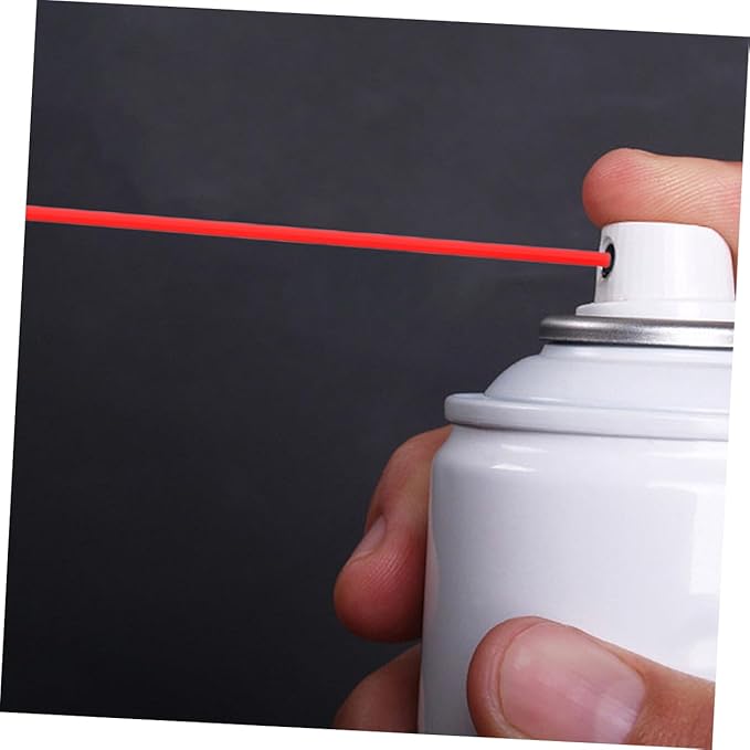 TEHAUX 40Pcs Plastic Spray Can Extension Tube for Rust Remover Long Nozzle for Hard to Reach Areas Lightweight Leakproof Design for Spraying