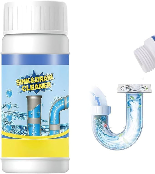 Drain Opener for Kitchen Sink, 2026 New Heavy Duty Clog Dissolver Powder, Fast Foaming Drain Cleaner for Bathroom Shower & Sewer, Safe for Pipes System, Multi-Purpose Hair Grease Soap Scum Remover