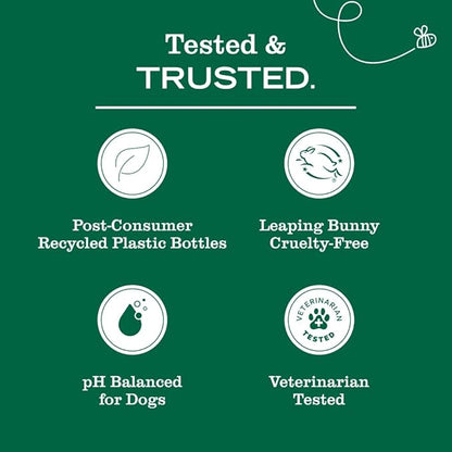 MRS. MEYER'S Clean Day 3 in 1 Dog Shampoo, White Peach Scent, 14oz