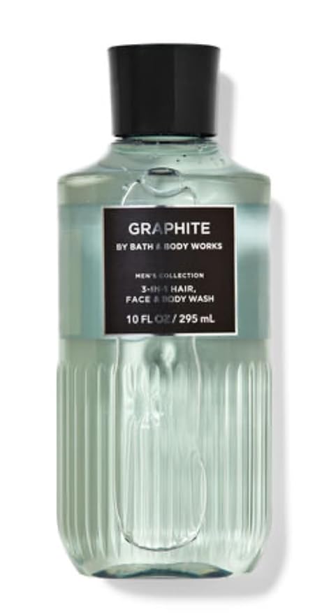Bath & Body Works - Men's Collection - 3 Piece Bundle - Spray - Body Cream - Shower Gel and Diamond Soap (Graphite)