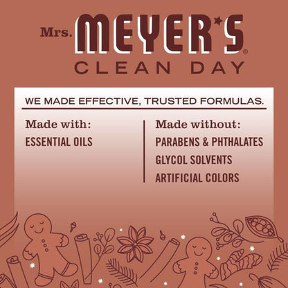 Mrs. MEYER'S CLEAN DAY Multi-Surface Cleaner, Gingerbread, 16 Fl Oz (Pack of 6)