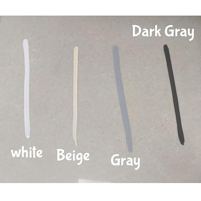 NADAMOO Grout Renew Pen White, 2 Large 20ml Paint Pens, Touch Up Repair Marker for Tile Gap Coating - Restore Grout Line, With 2 Replacement Nibs and 1 Cleaning Brush