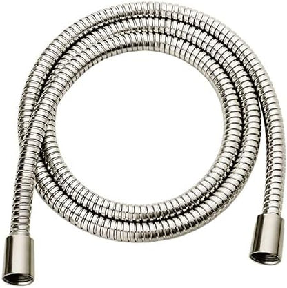 BRIGHT SHOWERS Shower Hose For Hand Held Shower Heads, 59 Inches Cord Stainless Steel Hand Shower Hose, Ultra-Flexible Replacement Part with Brass Insert, Brushed Nickel