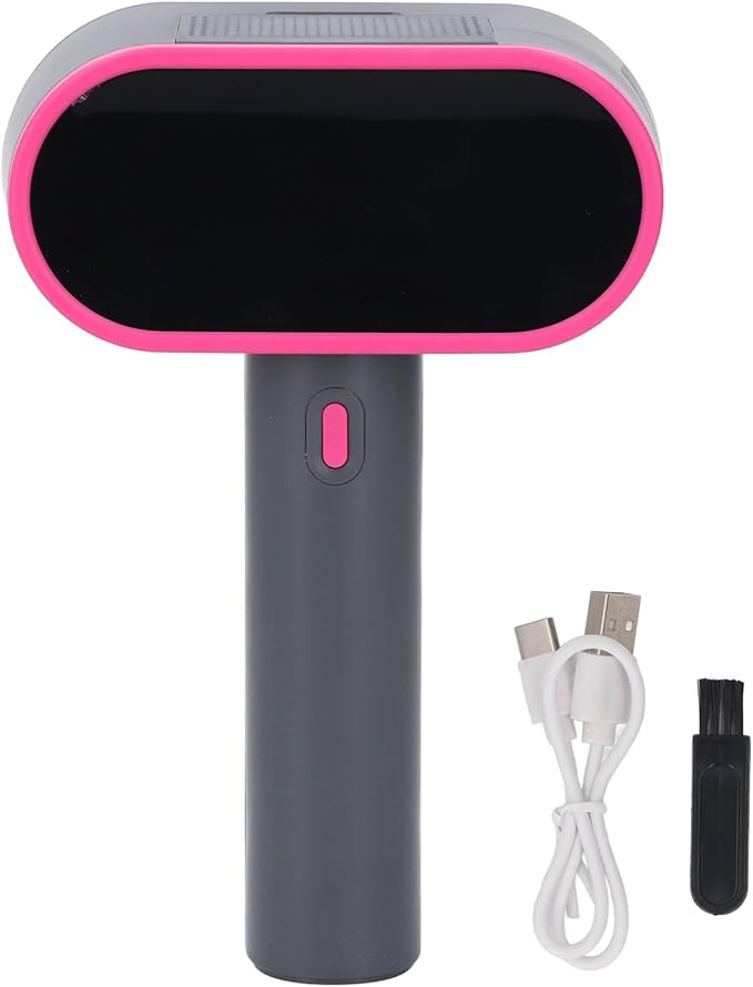 Electric Fabric Shaver Electric Lint Remover Fabric Shaver Dual Heads 4 Speeds 12 Blades Rechargeable Large Fuzz Remover for Clothes Couch Furniture Black (Black)