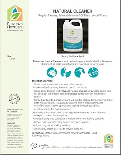 Provenza Natural Cleaner Ready to Use Refill - 1 Gallon - For Oil Finish Floors