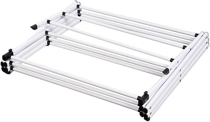Household Indoor Folding Clothes Drying Rack, Dry Laundry and Hang Clothes,Towel Rack (Silver Gray) for Storage