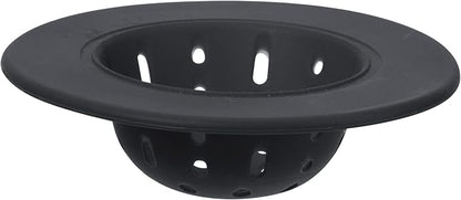 OGGI Silicone Sink Strainer- Great Kitchen Sink Strainer, Sink Drain Strainer, Drain Stopper, Sink Plug, 4.6˝ Diameter Rim, Black