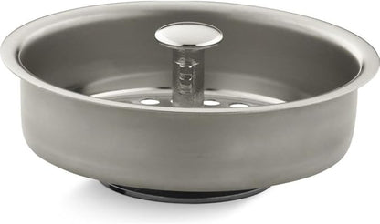 Kohler K-8803-SN 3-1/2"-4" Sink Strainler Basket Less Drain Nickel
