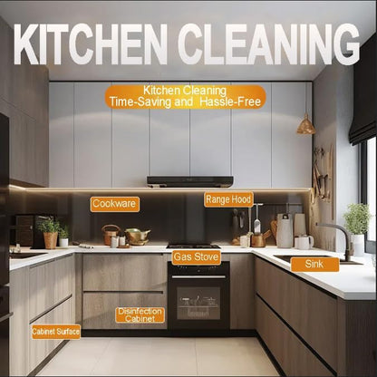 Kitchen Degreaser Spray, Heavy Duty Grease Cleaner for Stove, Oven, Range Hood & Countertops, Multi Surface All Purpose Cleaner for Cabinets, Backsplash & Appliances, Fresh Citrus Scent, 4oz