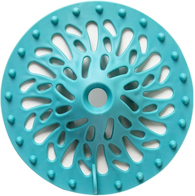 Guojiang Anti-Blocking Hair Catcher Hair Stopper Shower Floor Drain Covers Sink Strainer Filter Bathroom Kitchen Accessories Shower Hair Stopper for Shower Drain Sink Bathroom, Blue