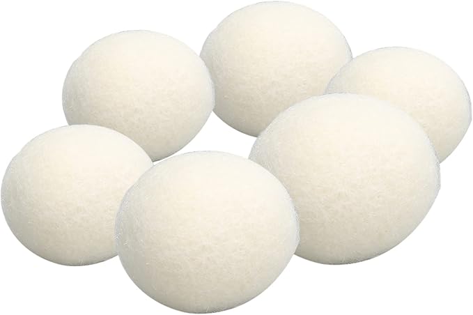 Wool Drying Balls, Premium Organic Fabric Softener, Reduce Drying Time, Reduce Static Electricity, Reusable, Wool Dryer Balls with Absorption,for Shortening Drying Time (5cm)