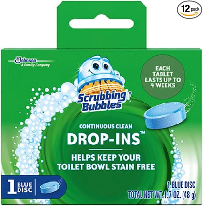 Vanish Scrubbing Bubbles Drop-Ins, 1.7 Oz, Pack of 12