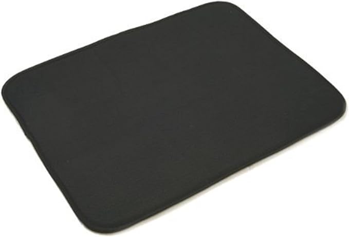 Norpro 18 by 16-Inch Microfiber Dish Drying Mat, Black
