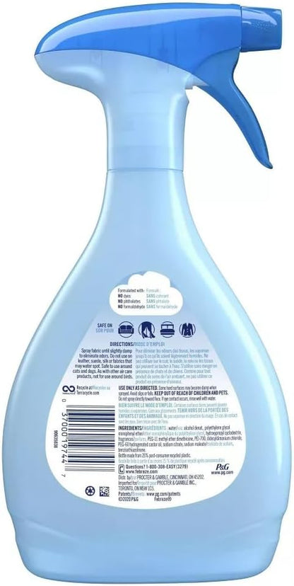 Febreze Fabric Refresher Value Pack, Pet Odor Eliminator and Extra Strength Fabric Deodorizer, 27 Fl Oz, Pack of 2