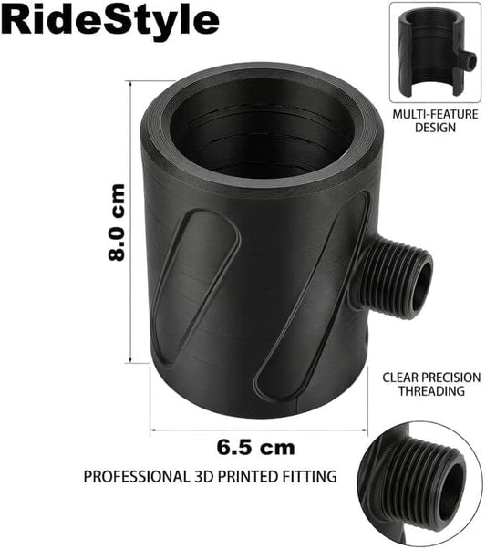 Spiral Nozzle Men's Cleaning Shower Head - Upgraded Men's Shower Head,360° Ring Water Spray Shower Heads,Coarse-Pore Design Prevents Clogging,Easy to Install, Suitable for Home Bathrooms (Black+White)