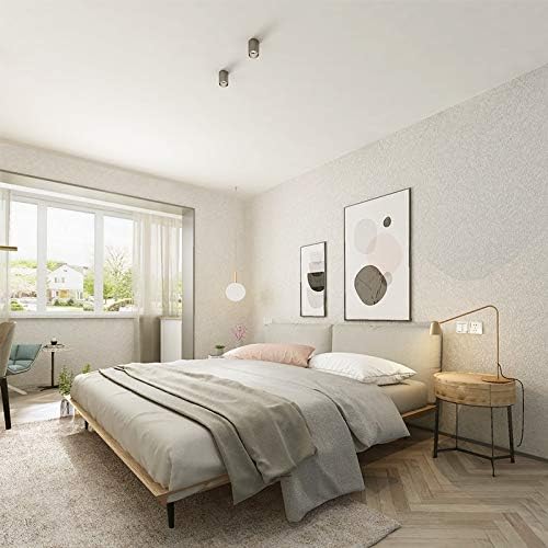 Cohoo Home Silk White Wallpaper Peel and Stick Contact Paper White Textured Contact Paper for Cabinets Self Adhesive Removable Wallpaper for Bedroom Wall Sticky Waterproof Shelf Liner 15.7inW 197inL