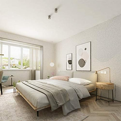 Cohoo Home Silk White Wallpaper Peel and Stick Contact Paper White Textured Contact Paper for Cabinets Self Adhesive Removable Wallpaper for Bedroom Wall Sticky Waterproof Shelf Liner 15.7inW 197inL