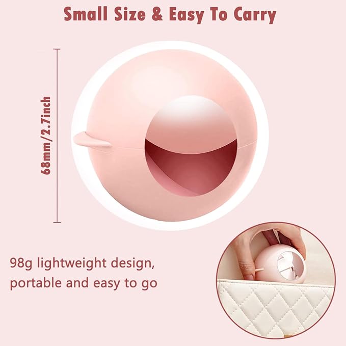 2 Pack Reusable Gel Lint Roller Ball for Pet Hair, MUEDRT Washable Small Lint Remover for Clothes, Portable Sticky Pet Hair Remover for Clothes Traveling Essentials