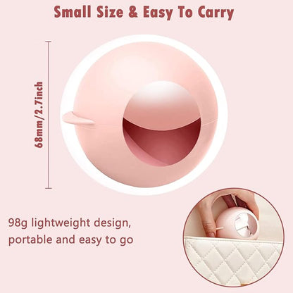 2 Pack Reusable Gel Lint Roller Ball for Pet Hair, MUEDRT Washable Small Lint Remover for Clothes, Portable Sticky Pet Hair Remover for Clothes Traveling Essentials